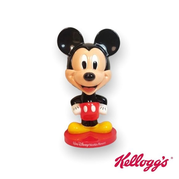 🍁2/$30🍁Mickey Mouse Bobblehead Disney World 2002 Kellogg's Keebler Promo 8.5" - Picture 1 of 8